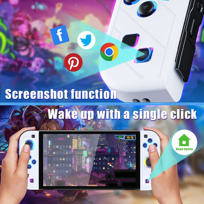 Wireless Joypad Controller for Nintendo Switch, Switch Lite, and Switch OLED with RGB Lighting