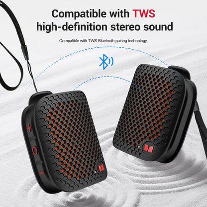 MONSTER M3 Portable Bluetooth Speaker, TWS Stereo Sound, IPX7 Waterproof, Magnetic Clip-On Wearable Speaker, Ultra-Portable 80G Wireless Speaker for Outdoor, Travel, Camping & Work - Summerwins - Dealsforyoudays