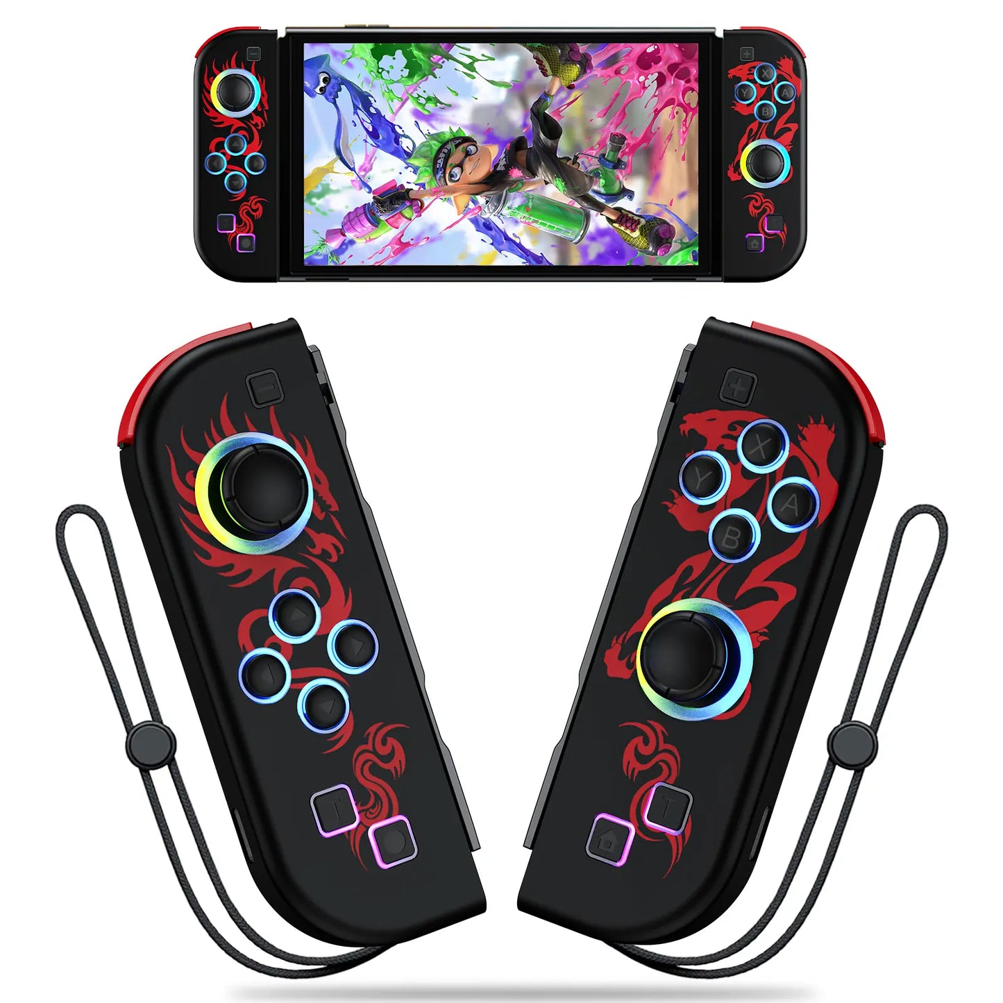 Wireless Joypad Controller for Nintendo Switch, Switch Lite, and Switch OLED with RGB Lighting