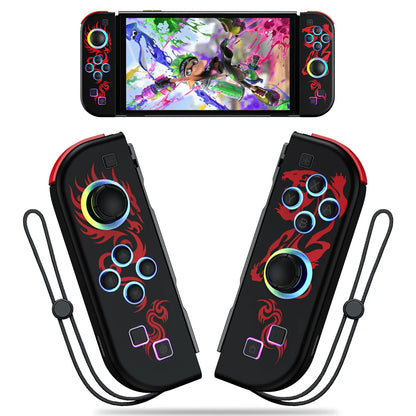 Wireless Joypad Controller for Nintendo Switch, Switch Lite, and Switch OLED with RGB Lighting