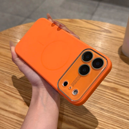 High-End Magnetic Phone Case, Tpu+Acrylic Lens, Full Coverage Anti-Drop Dopamine Color Couple Case for Iphone 17 Pro Max to 13