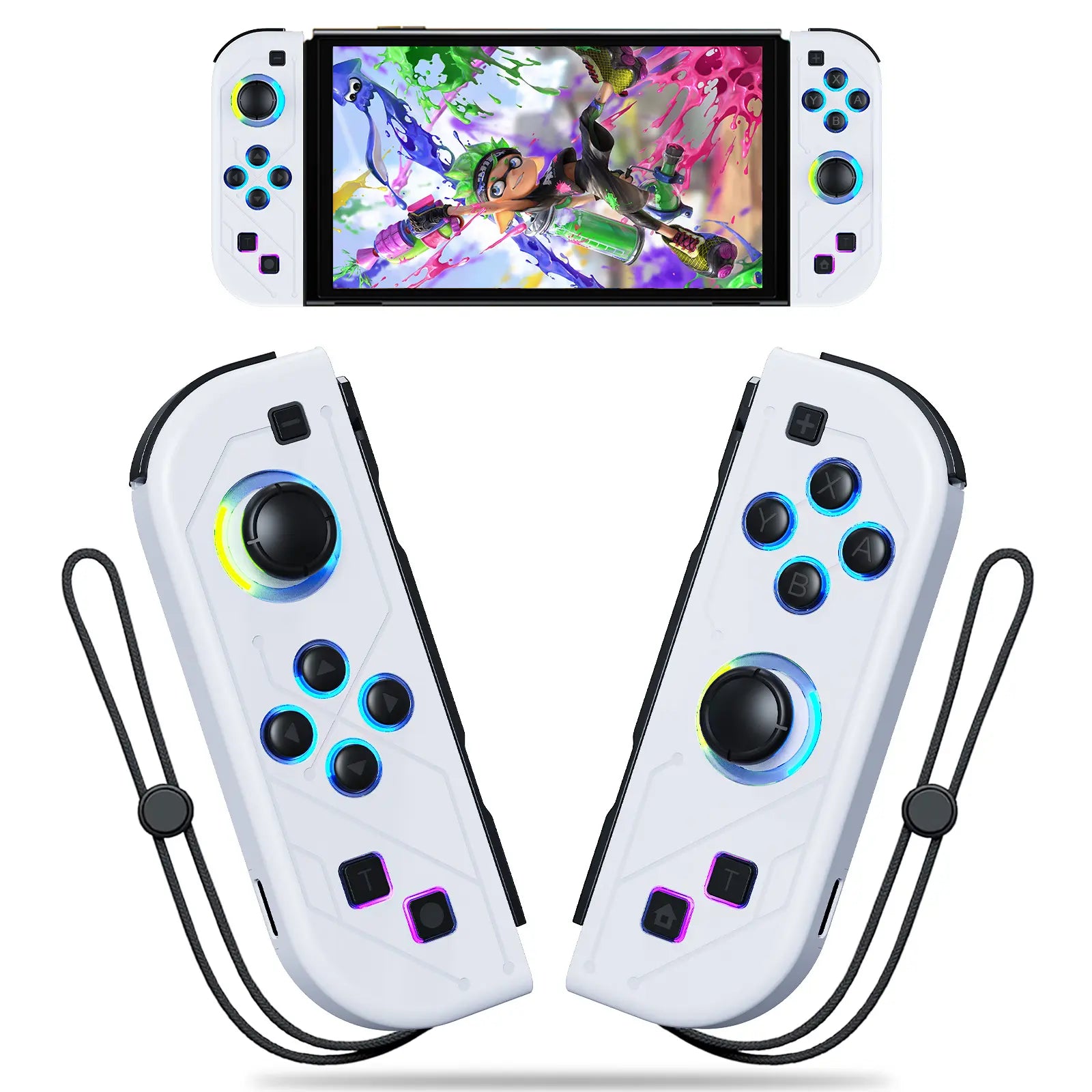 Wireless Joypad Controller for Nintendo Switch, Switch Lite, and Switch OLED with RGB Lighting