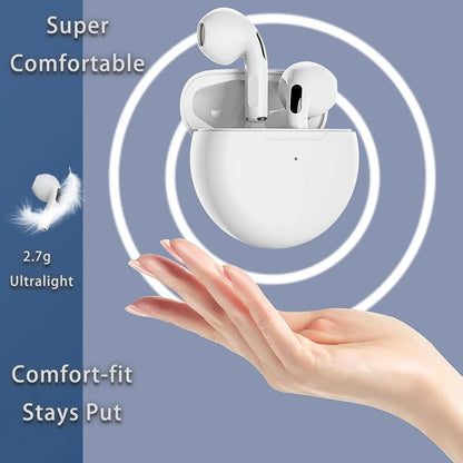 Wireless Bluetooth In-Ear Earbuds with Microphone - High-Performance Audio Device, 30-Hour Battery Life, Stereo Deep Bass, Lightweight Design, Compatible with iPhone and Android Smartphones
