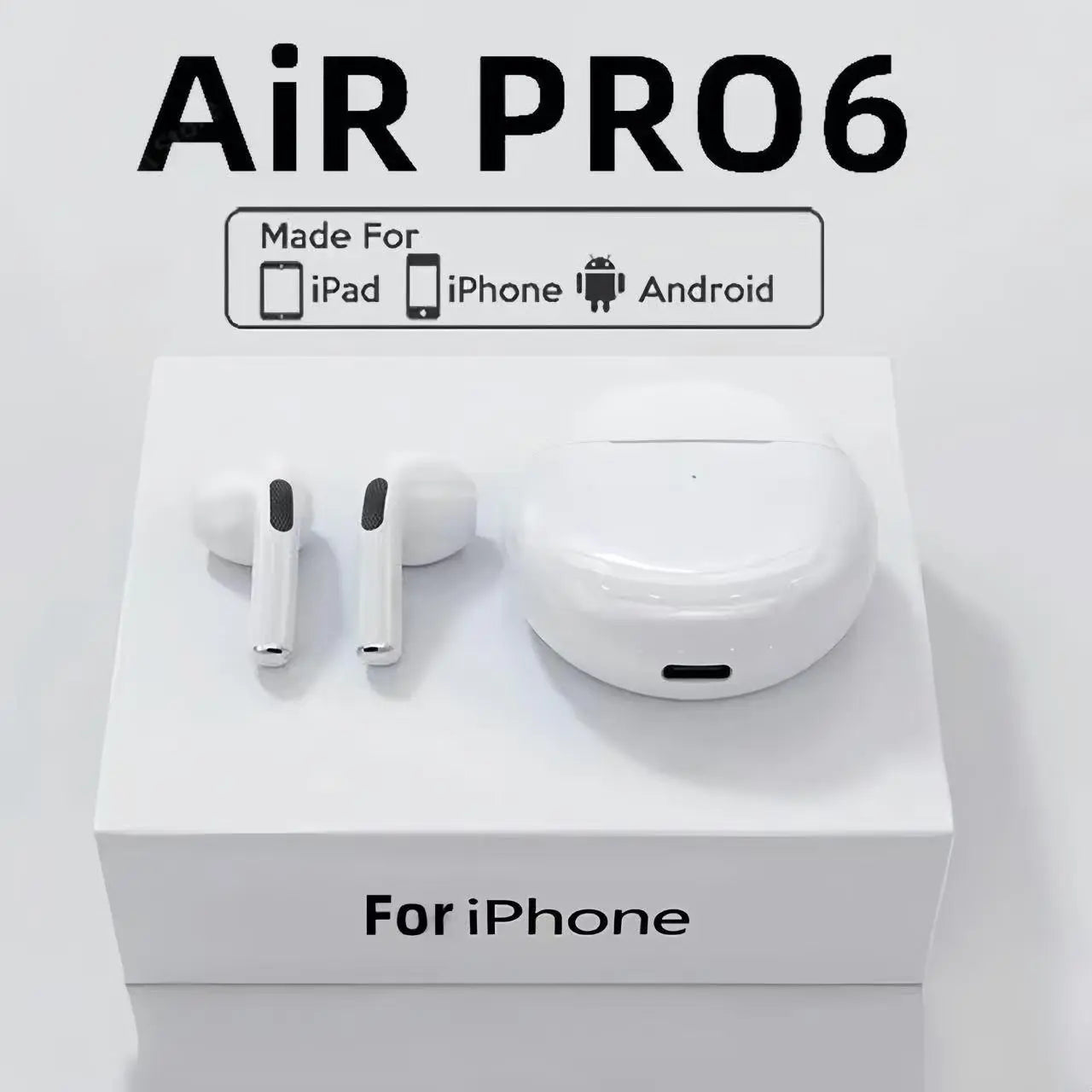 Wireless Bluetooth In-Ear Earbuds with Microphone - High-Performance Audio Device, 30-Hour Battery Life, Stereo Deep Bass, Lightweight Design, Compatible with iPhone and Android Smartphones
