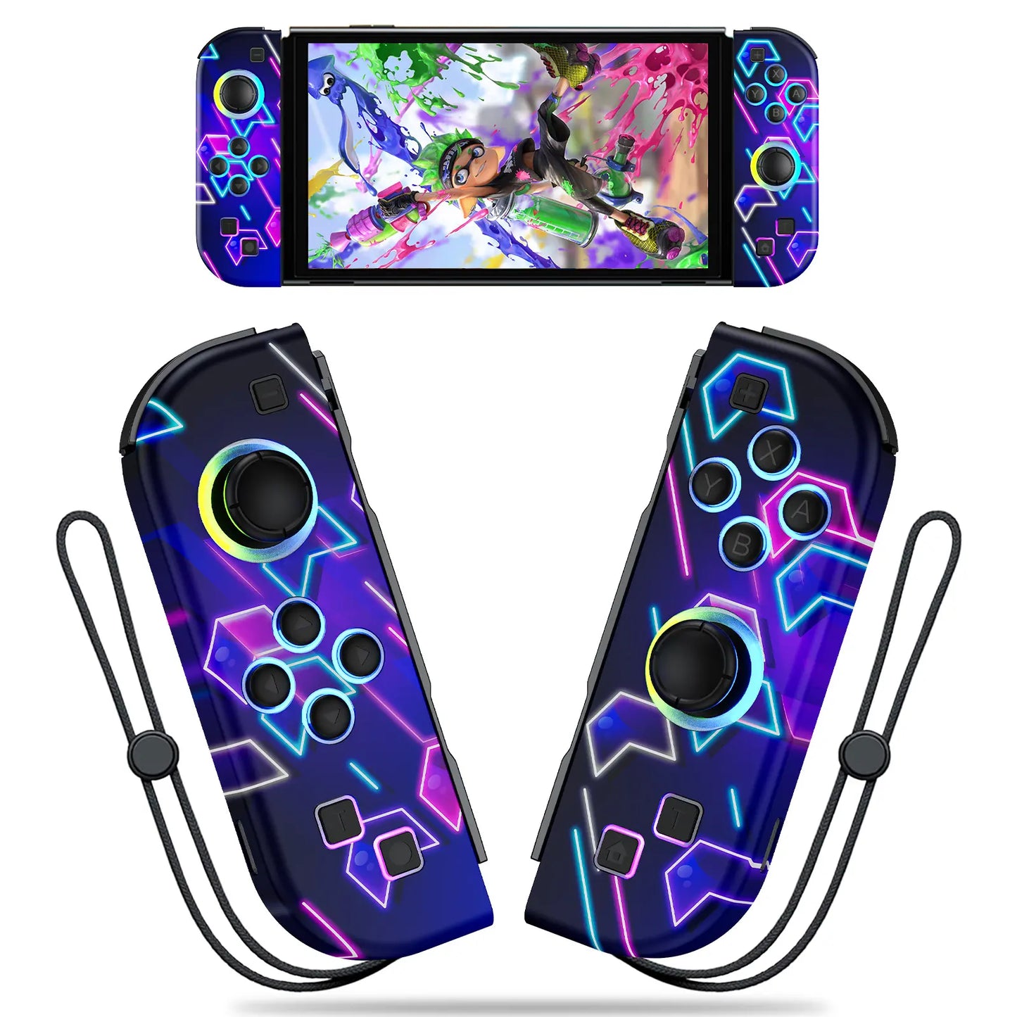 Wireless Joypad Controller for Nintendo Switch, Switch Lite, and Switch OLED with RGB Lighting